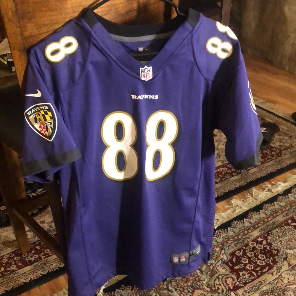 Nike Ravens 88 Dennis Pitta Purple Elite NFL Jersey Pitta  Youth XL Nike OnField